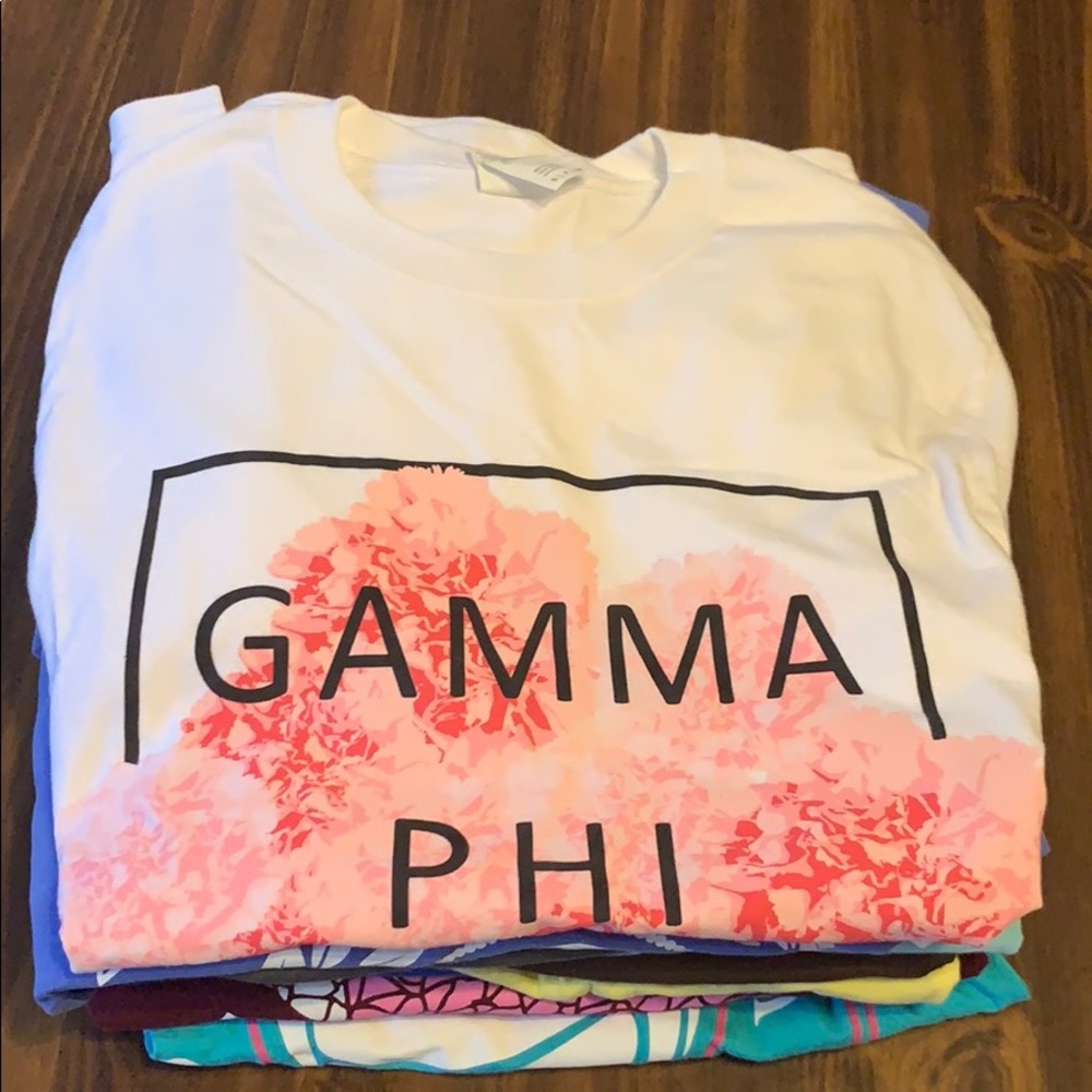 Bundle of SMALL Gamma Phi and Panhellenic tees